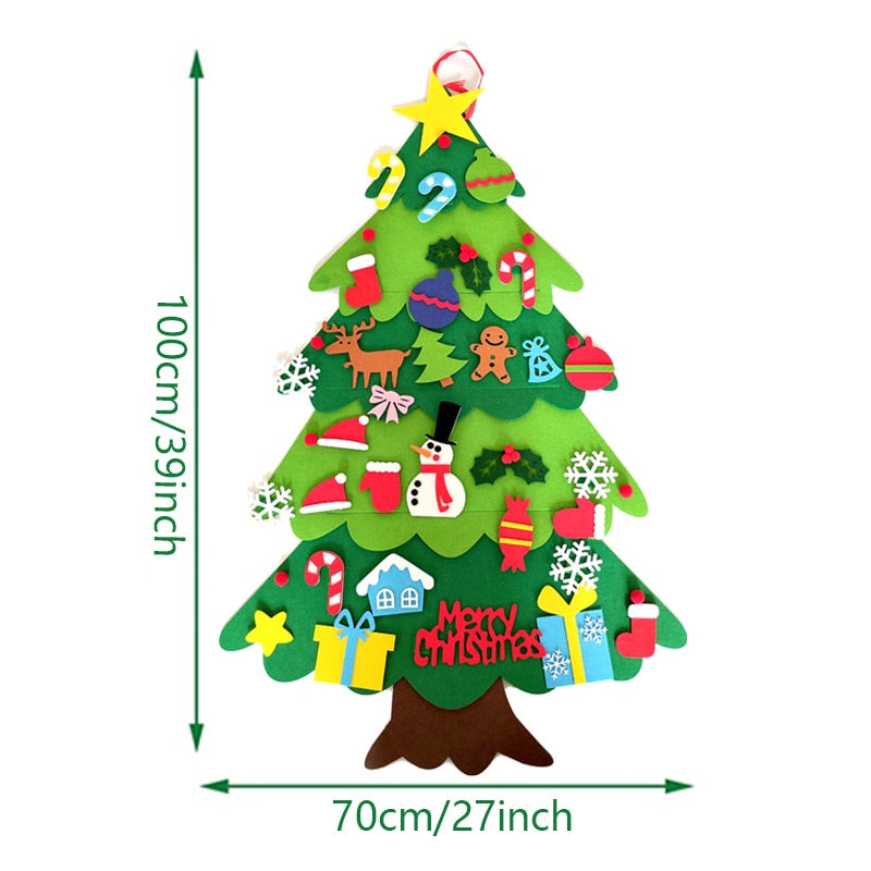 DIY Felt Christmas Tree Pendant
